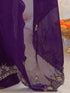 Vasthrlay Sequins Embroidery Green Saree