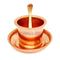 Panchpatra Pali with Plate Set in Copper for Puja