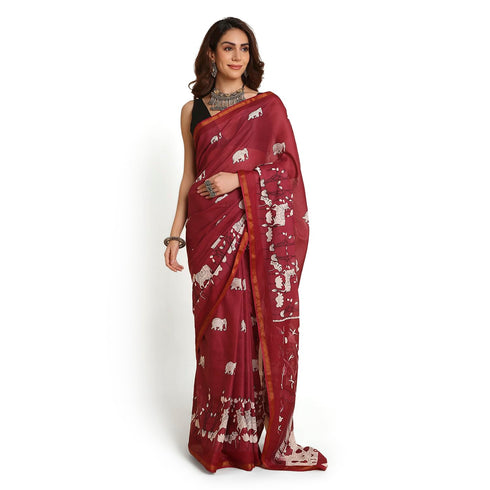 Vasthrlay Lightweight Breathable Traditional Printed Saree