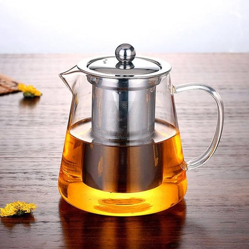 VICTUS ESTORE Glass Teapot with Removable Infuser