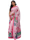 Vasthrlay Shimmer Printed Unstitched Light Green Saree