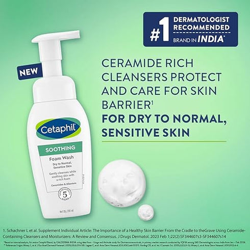 Cetaphil Soothing Foam Face Wash 200ml