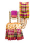Vasthrlay Tussar Printed Conrast
