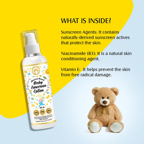 Mom & World Mineral Based Baby Sunscreen Lotion, Spf 50 Pa+++