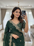 Vasthrlay Georgette Embroidery Saree Embellishments