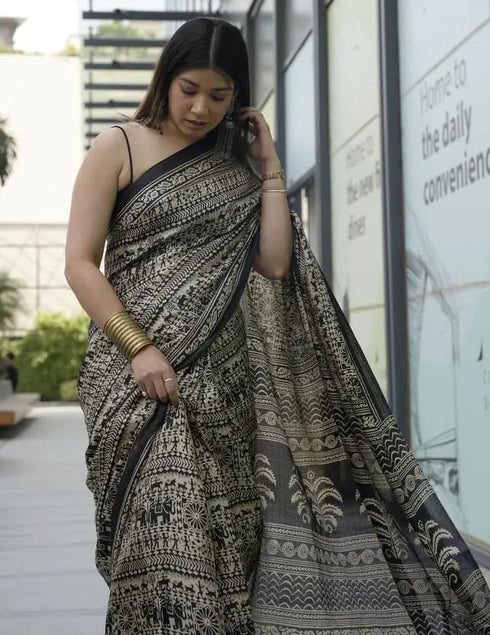 Vasthrlay Traditional Unstitched Lightweight Geometric