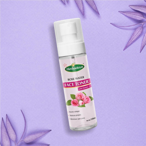 Herbodaya Rose Water Face Toner with Vitamin C (120ml)
