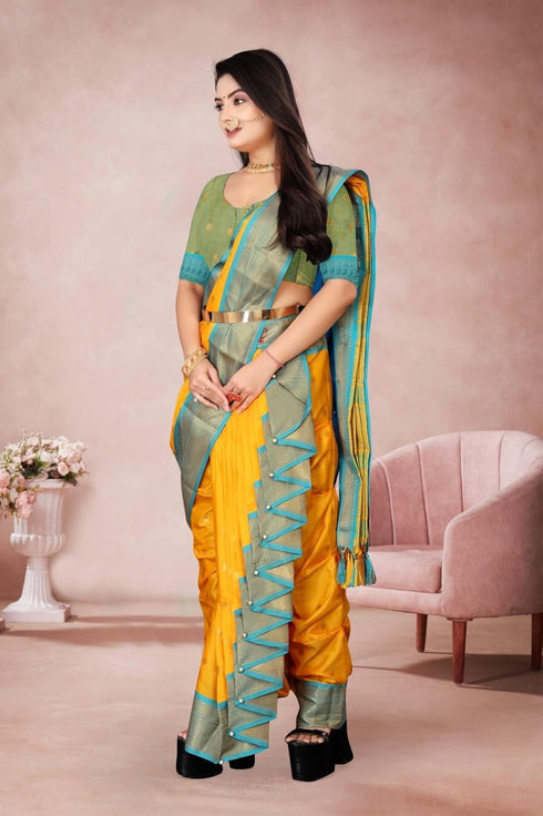 Vasthrlay Paithani Maharashtrian Beutiful Contrast