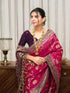Vasthrlay Purple Kanjivaram Wedding Saree