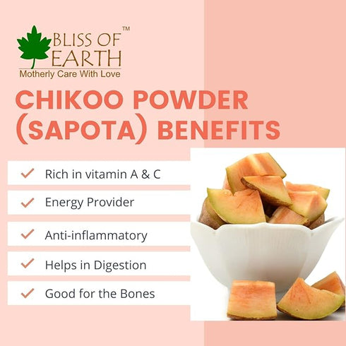 Bliss of Earth Chikoo (Sapota) Powder 200g
