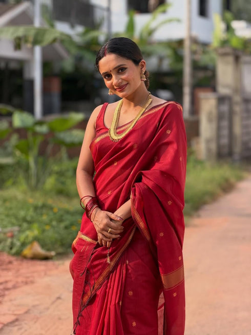 Vasthrlay Banarasi Unstitched Saree