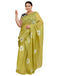 Vasthrlay Chanderi Printed Unstitched Blue Saree