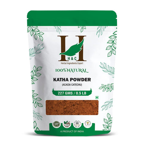 H&C Herbal Ingredients Expert Natural Katha (Acacia Catechu) Powder 227g