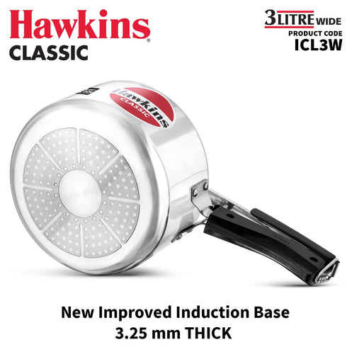 Hawkins Classic 3 Litre Inner Lid Aluminium Pressure Cooker