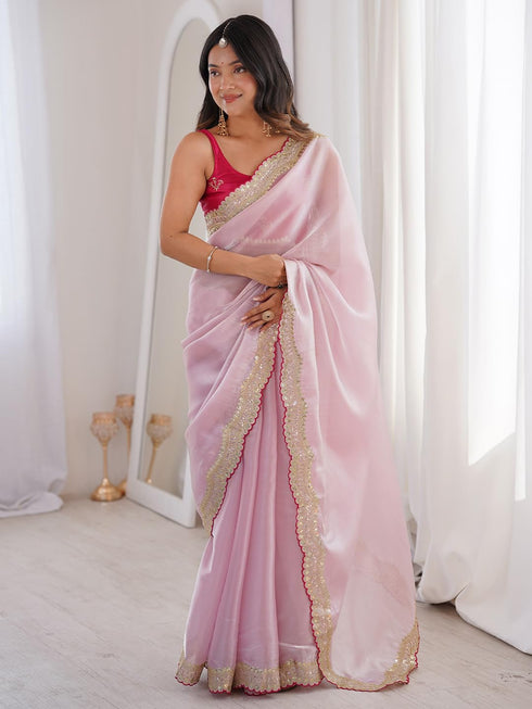 Vasthrlay Lavender Embroidery Unstitched Kr Ethnic Wear