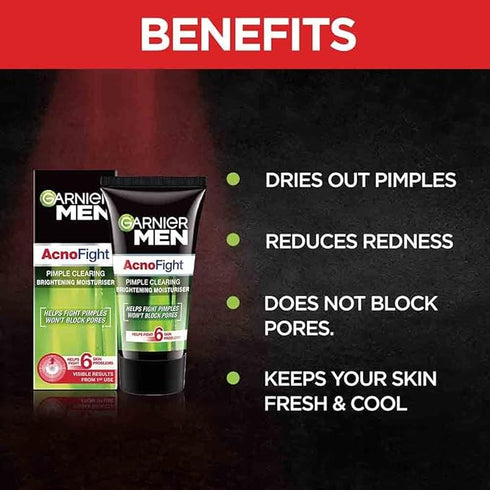 Garnier Men Acno Fight Pimple Clearing Brightening Moisturizer