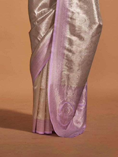 Vasthrlay Banarasi Unstitched Saree