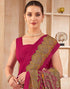 Vasthrlay Womens Printed Unstitched Mauve Saree