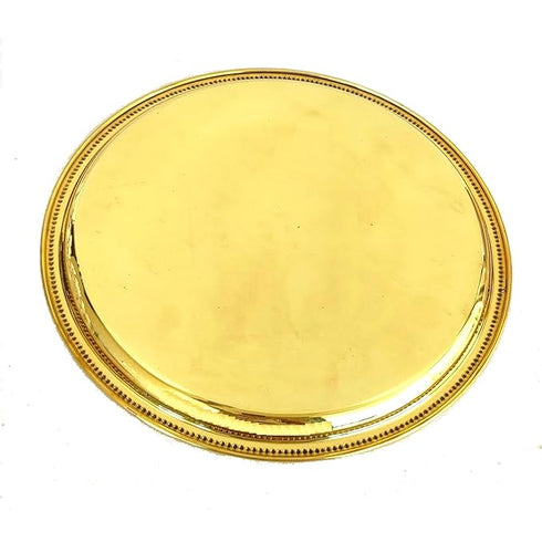 Brass Luxury Embossed Dinner THALI Set
