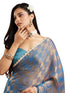 Vasthrlay Wine Embroidery Saree