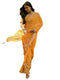 Vasthrlay Georgette Printed Unstitched Yellow Saree