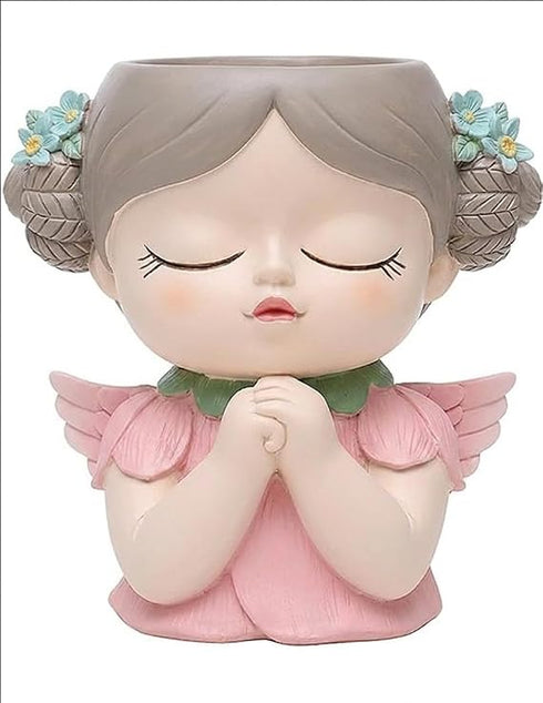 Eleven to Eleven Decor Angel Planter Pink Cute Succulent Pot