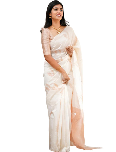 Vasthrlay Banarasi Unstitched Saree