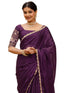 Vasthrlay Sequins Embroidery Black Saree