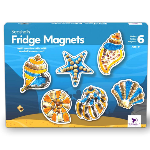 TOYKRAFTT DIY Seashell Fridge Magnet Making Kit for Kids