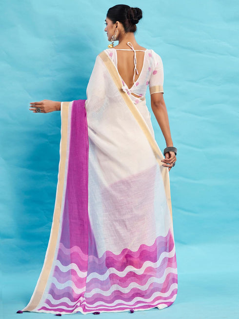 Vasthrlay Printed Unstitched Blouse Ethnic Wear
