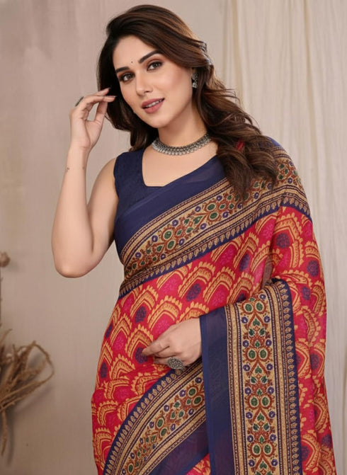Vasthrlay Georgette Traditional Ethinic Az Ys Vaidika Ethnic Wear