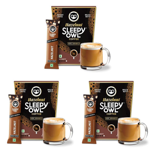 Sleepy Owl Hazelnut Freeze Dried Coffee Sachets 20g (Pack of 10)