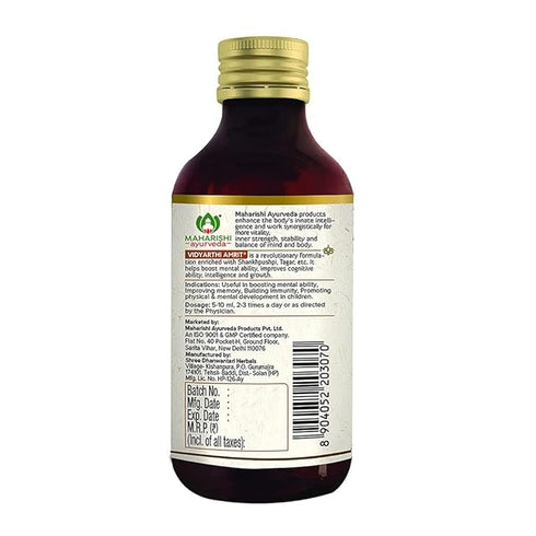Maharishi Ayurveda Vidyarthi Amrit Syrup