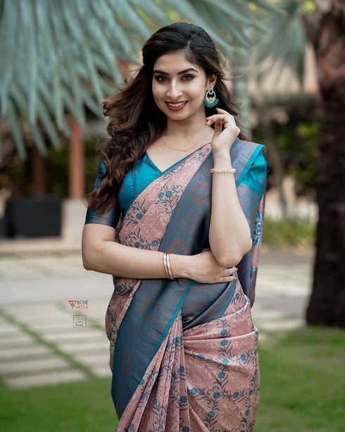Vasthrlay Banarasi Unstitched Saree