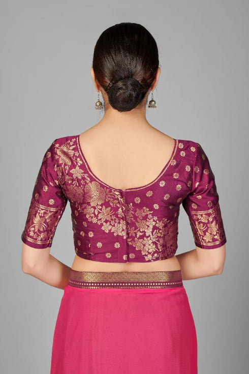 Vasthrlay Two Tone Georgette Turquoise Embroidered