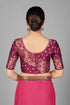 Vasthrlay Two Tone Georgette Turquoise Embroidered