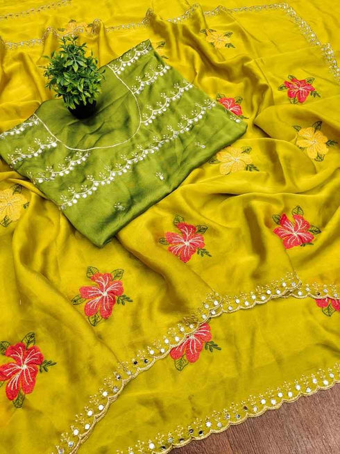 Vasthrlay Embroidery Saree