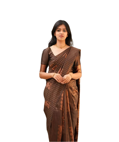Vasthrlay Banarasi Unstitched Saree