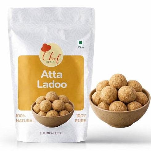 Chef Medidi - Atta Ladoo | Wheat Flour Laddu With Jaggery