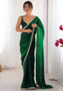 Vasthrlay Lavender Sequins Unstitched Saree
