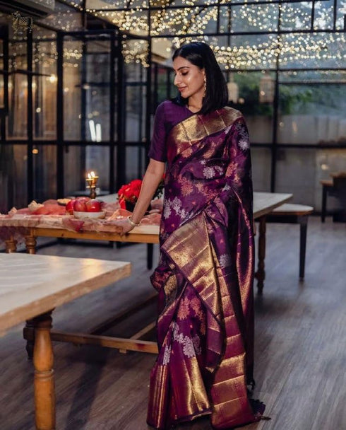 Vasthrlay Kanjivaram Unstitched Saree