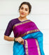 Vasthrlay Blue Banarasi Saree