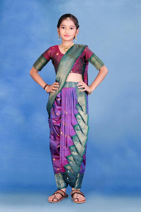 Vasthrlay Paithani Maharashtrian Contrast Traditional