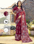 Vasthrlay Womens Printed Unstitched Beige Saree