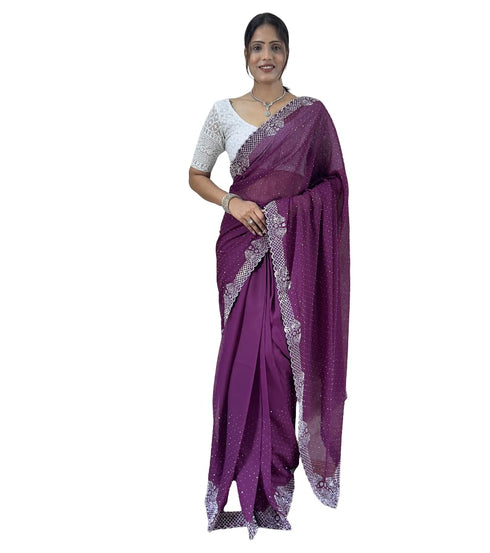 Vasthrlay Georgette Lightweight Receptions Gatherings