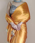 Vasthrlay Minute Pleated Yellow Ethnic Wear