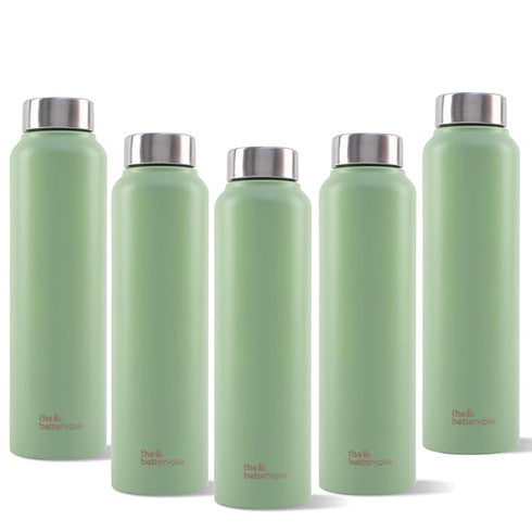The Better Home Stainless Steel Bottle 1 Litre (Pack of 5)