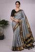 Vasthrlay Traditional Matching Unstitched Orangeblack