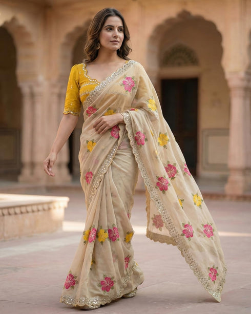 Vasthrlay Embroidered Flowers Lightweight Stylish