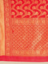 Vasthrlay Red Banarasi Traditional Unstitched Saree